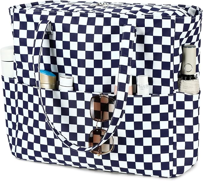 Bluboon Waterproof Beach Tote Pool Bags for Women Ladies Extra Large Carry On Bag With Wet Compartment for Weekender Travel by BLUBOON