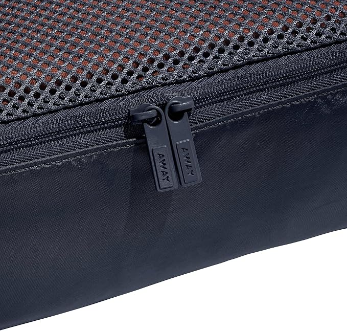 Away Insider Packing Cubes Set of 4 - Lightweight Space-Saving Packing Cubes for Carry-On Luggage - Small, Medium, and Wide Sizes - Navy Blue - Image 4
