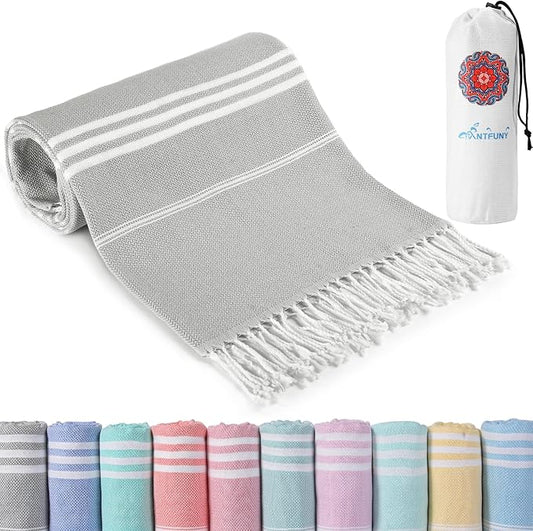 Turkish Beach Towels Quick Dry Sand Free Soft Absorbent Extra Large Xl Big Blanket Adult Oversized Bath Pool Swim Towel Lightweight Thin Fast Drying Compact No Sand Packable Vacation Essentials