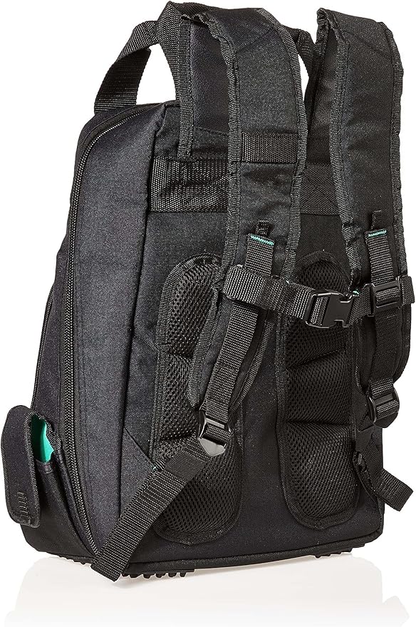 Amazon Basics Tool Backpack with LED Light, 55 Pockets, Padded Shoulder Straps, Tool Storage Bag, Black - Image 3