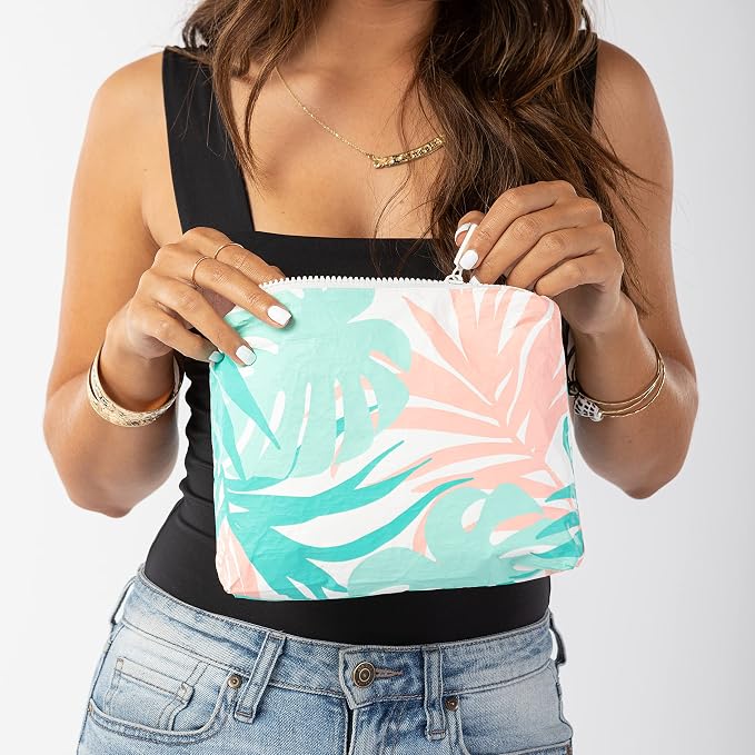 ALOHA Collection Small Pouch | Lightweight, Packable, and Splash-Proof Makeup Pouch | Easy to Clean - Image 2