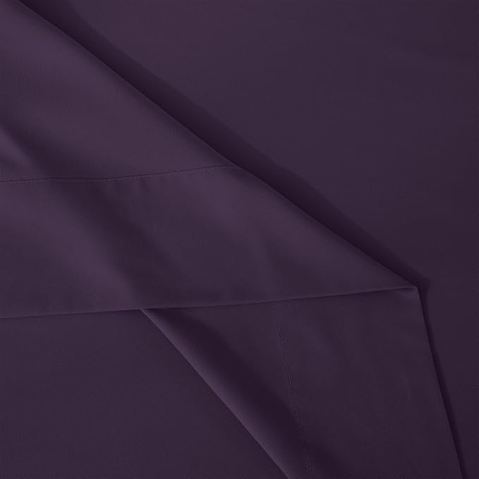 Mocassi 4-Piece Extra Deep Pocket 16-24 Inch Air Mattress Bed Sheet Set- 4PC Sheet Set with Smart Pockets Ideal for Air Beds, RVs, Camping and Guest Rooms Premium Hotel Quality, King, Purple - Image 8