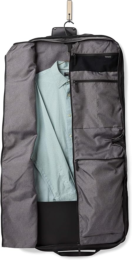 NOMATIC Garment Bag - Premium Black Nylon Garment Bag, Travel Hanging Luggage Garment Bag with Shoe Compartment, Holds Up To 3 Suits Plus Accessories, V2 - Image 4