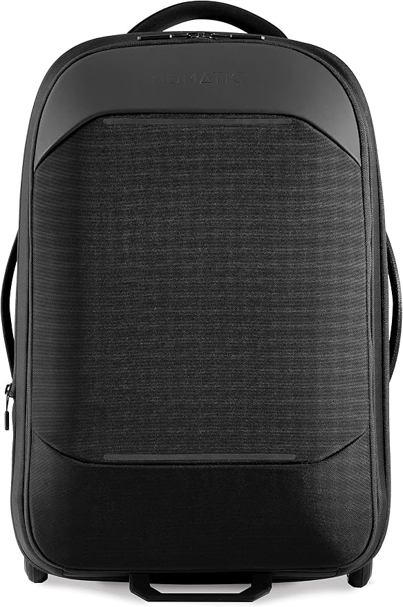 NOMATIC Navigator Carry-On 37L w/ 8L Built-In Expansion - Anti-Theft Carry-On for Airplane Travel - Premium Hardshell Roller Luggage, 17" Laptop Compartment, Black - Image 2