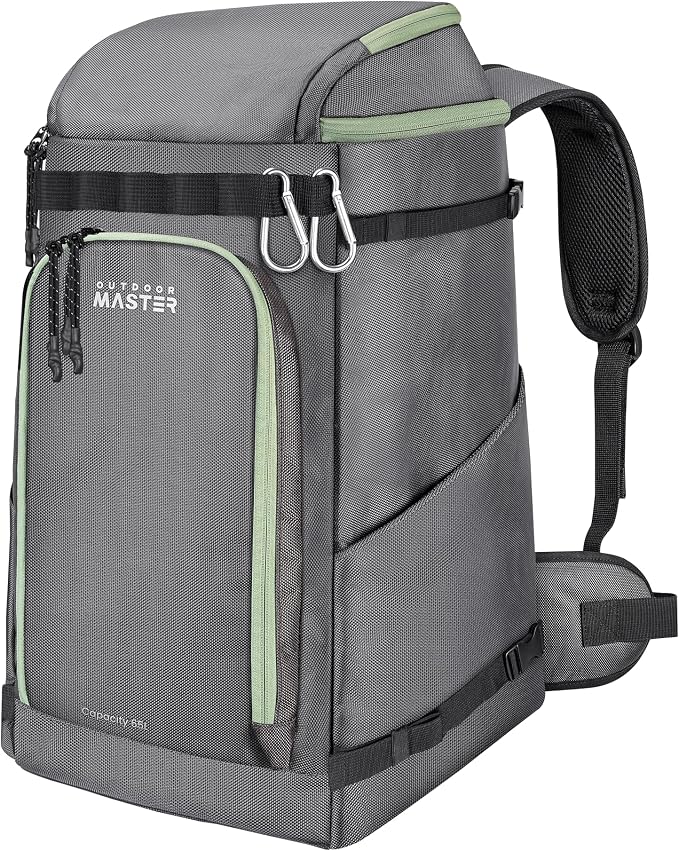 OutdoorMaster Ski Boot Bag, Snowboard Boots Travel Backpack for Helmet, Ski Shoes, Goggles, Gloves and Accessories, Waterproof Exterior & Bottom by OutdoorMaster