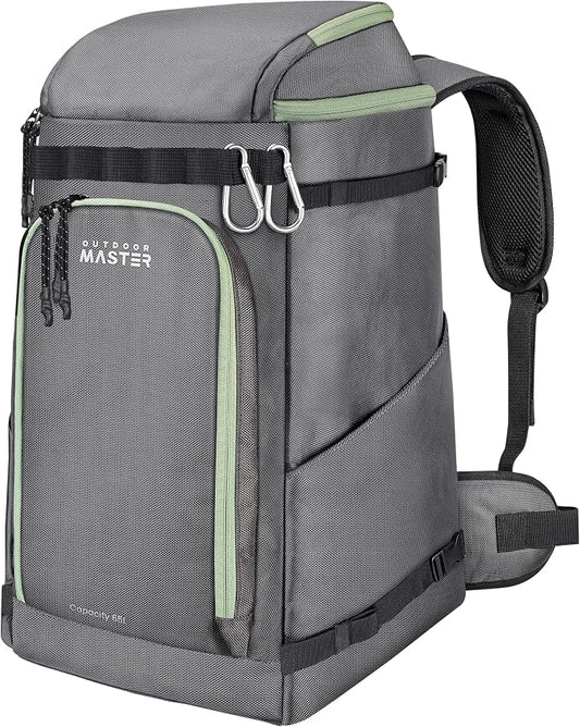 OutdoorMaster Ski Boot Bag, Snowboard Boots Travel Backpack for Helmet, Ski Shoes, Goggles, Gloves and Accessories, Waterproof Exterior & Bottom by OutdoorMaster