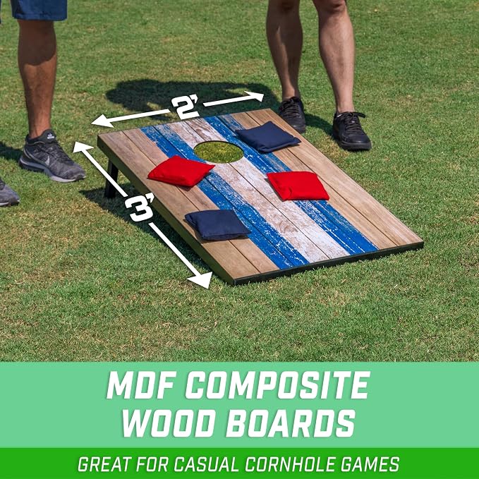 GoSports Portable Cornhole Sets, 8 Styles – Choose 4 x 2 ft or 3 x 2 ft - Boards Include 8 Bean Bags, Travel Case, and Game Rules - Image 2