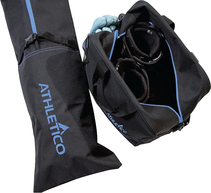 Athletico Ski Bag and Ski Boot Bag Combo - Ski Bags for Air Travel - Unpadded Snow Ski Bags Fit Skis Up to 200cm - For Men, Women, Adults, and Children - Image 4