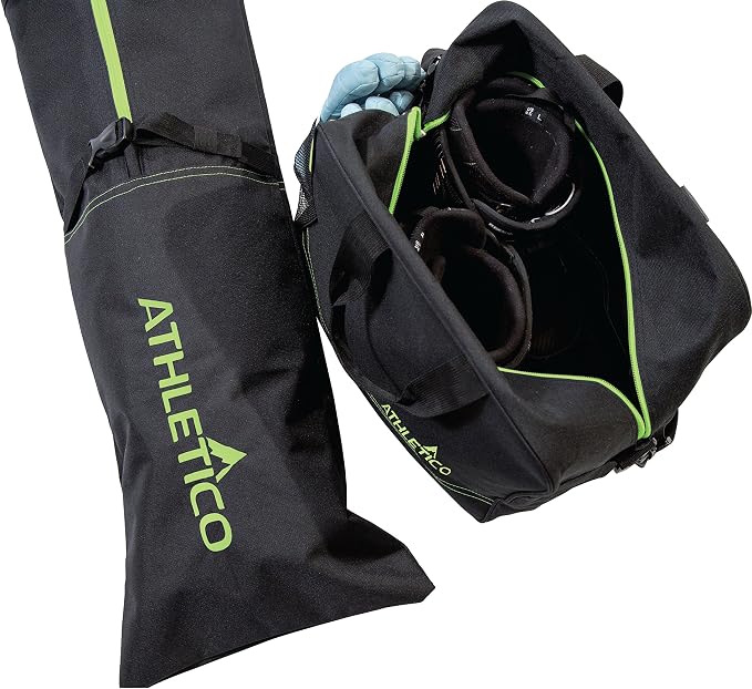 Athletico Ski Bag and Ski Boot Bag Combo - Ski Bags for Air Travel - Unpadded Snow Ski Bags Fit Skis Up to 200cm - For Men, Women, Adults, and Children - Image 4