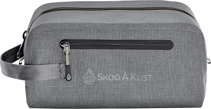 DoppSåk Waterproof & Leak-Proof Travel Toiletry Bag | Small, Charcoal Grey - Image 3