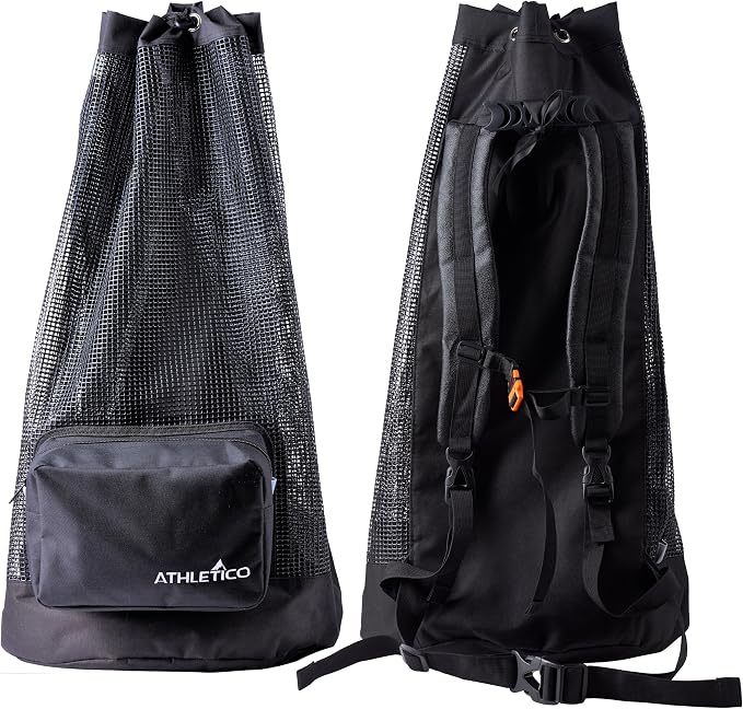 Athletico Scuba Diving Bag - XL Mesh Travel Backpack for Scuba Diving and Snorkeling Gear & Equipment - Dry Bag Holds Mask, Fins, Snorkel, and More - Image 6