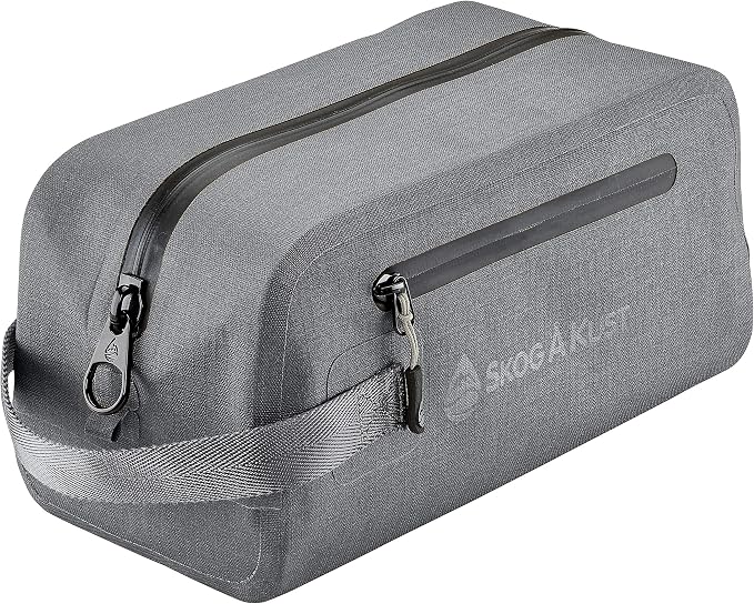 DoppSåk Waterproof & Leak-Proof Travel Toiletry Bag | Small, Charcoal Grey by Skog+%C3%85+Kust