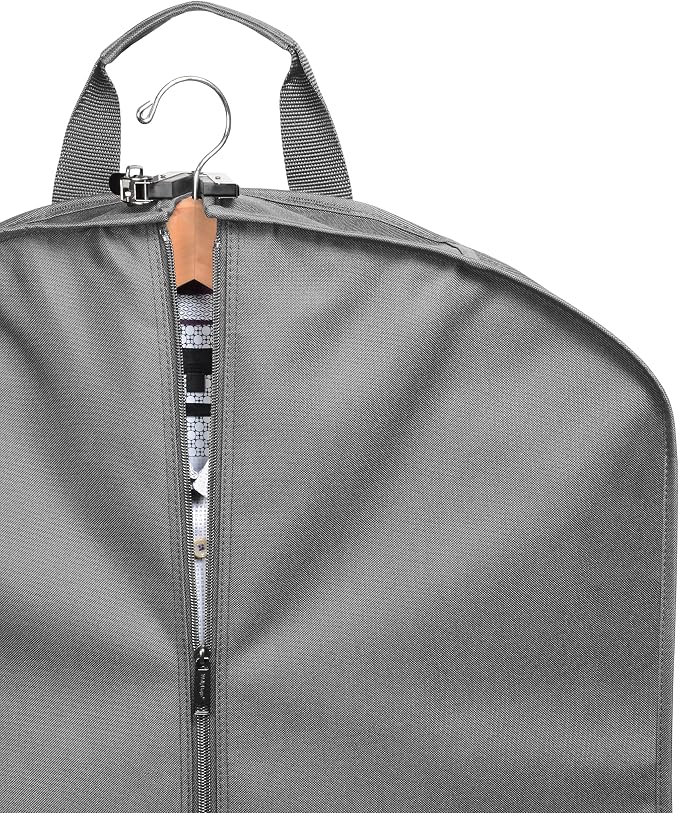 WallyBags 40” Deluxe Travel Carry-On Garment Bag with Two Pockets - Image 4