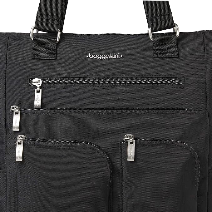 Baggallini All Set 3 in 1 Tote Backpack - 15"x10.5" Lightweight Travel Bag w/RFID Phone Wristlet - Image 12