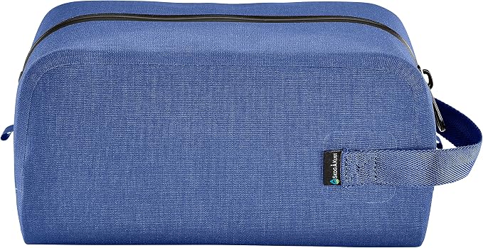 DoppSåk Waterproof & Leak-proof Travel Toiletry Bag | Large Blue - Image 3