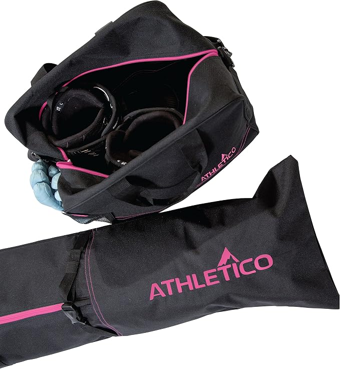 Athletico Ski & Boot Bag Combo | Store Skis Up to 200 CM & Boots Up To Size 13 | Includes 2 Padded Bags - Image 6