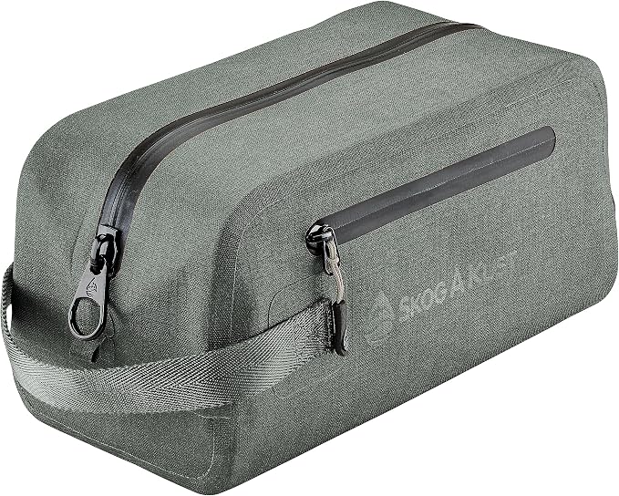 Skog Å Kust DoppSak Waterproof & Leak-proof Travel Toiletry Bag (Grey, Large) by Skog+%C3%85+Kust