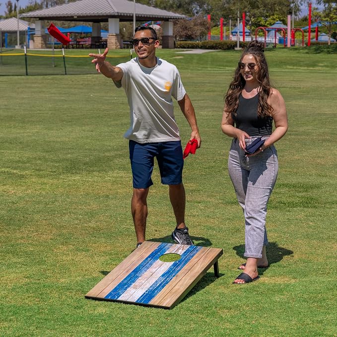 GoSports Portable Cornhole Sets, 8 Styles – Choose 4 x 2 ft or 3 x 2 ft - Boards Include 8 Bean Bags, Travel Case, and Game Rules - Image 6