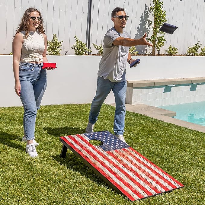 GoSports Portable Cornhole Sets, 8 Styles – Choose 4 x 2 ft or 3 x 2 ft - Boards Include 8 Bean Bags, Travel Case, and Game Rules - Image 6