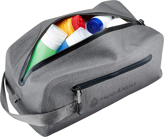 DoppSåk Waterproof & Leak-Proof Travel Toiletry Bag | Small, Charcoal Grey - Image 6