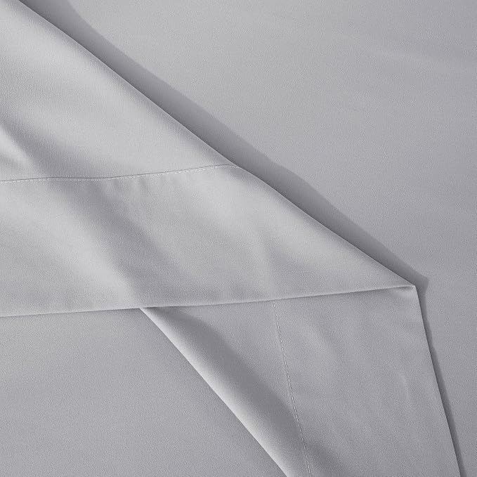 Mocassi 4-Piece Extra Deep Pocket 16-24 Inch Air Mattress Bed Sheet Set- 4PC Sheet Set with Smart Pockets Ideal for Air Beds, RVs, Camping and Guest Rooms Premium Hotel Quality, King, Silver Grey - Image 8