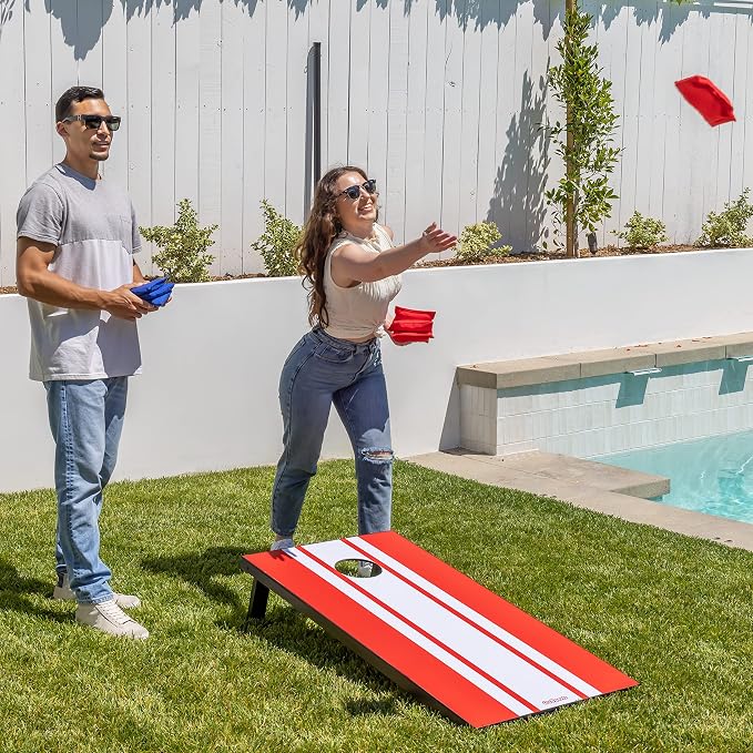 GoSports Portable Cornhole Sets, 8 Styles – Choose 4 x 2 ft or 3 x 2 ft - Boards Include 8 Bean Bags, Travel Case, and Game Rules - Image 6