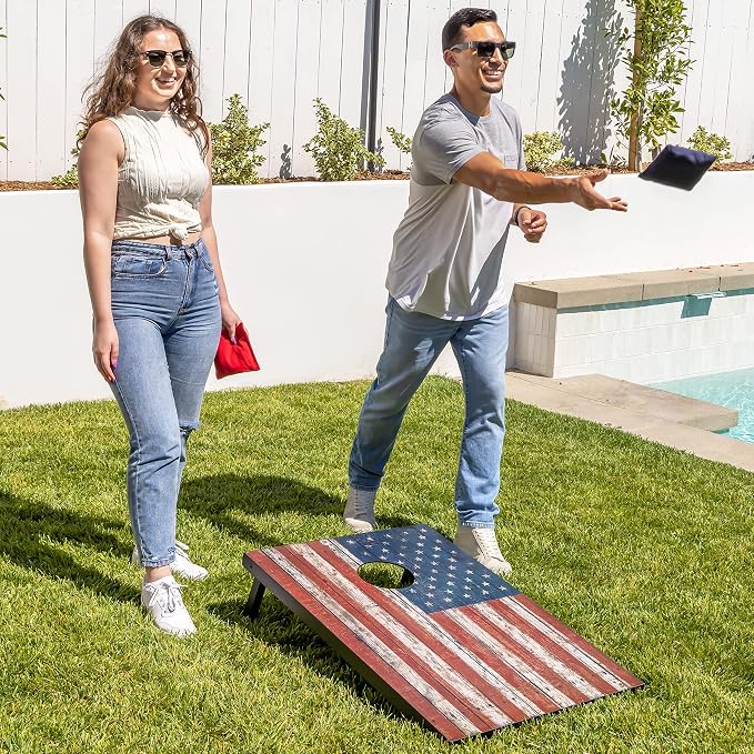 GoSports Portable Cornhole Sets, 8 Styles – Choose 4 x 2 ft or 3 x 2 ft - Boards Include 8 Bean Bags, Travel Case, and Game Rules - Image 6