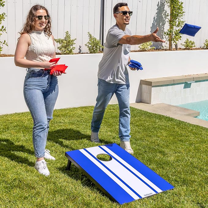 GoSports Portable Cornhole Sets, 8 Styles – Choose 4 x 2 ft or 3 x 2 ft - Boards Include 8 Bean Bags, Travel Case, and Game Rules - Image 6