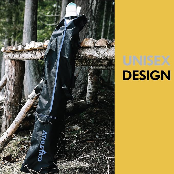 Athletico Ski Bag and Ski Boot Bag Combo - Ski Bags for Air Travel - Unpadded Snow Ski Bags Fit Skis Up to 200cm - For Men, Women, Adults, and Children - Image 6