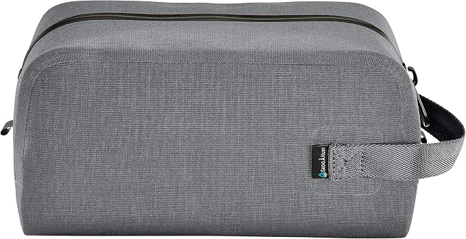 DoppSåk Waterproof & Leak-Proof Travel Toiletry Bag | Small, Charcoal Grey - Image 4
